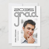 Moderne, geavanceerde High Tech Photo Afstudeerder Aankondiging (Voorkant)