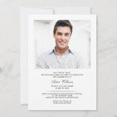 Moderne, geavanceerde High Tech Photo Afstudeerder Aankondiging (Achterkant)