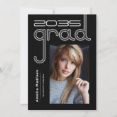 Moderne, geavanceerde High Tech Photo Afstudeerder Aankondiging (Voorkant)