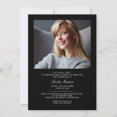 Moderne, geavanceerde High Tech Photo Afstudeerder Aankondiging (Achterkant)