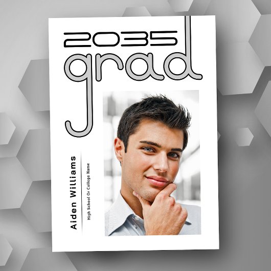 Moderne, geavanceerde High Tech Photo Afstudeerder Aankondiging