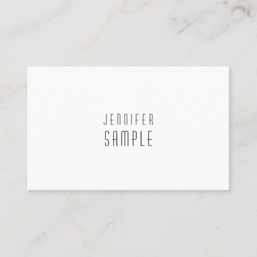 Moderne, geavanceerde, minimale, eenvoudige vormge visitekaartje (Voorkant)