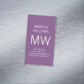 Moderne geavanceerde / Paarse Magnetisch Visitekaartje (Voorbeeld)