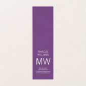 Moderne geavanceerde / Paarse Visitekaartje (Buitenkant ongevouwen)