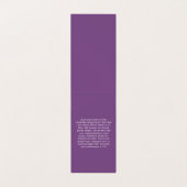 Moderne geavanceerde / Paarse Visitekaartje (Binnenkant ongevouwen)