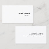 Moderne, geavanceerde, persoonlijke, eenvoudige visitekaartje (Voorkant / Achterkant)