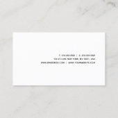 Moderne, geavanceerde, persoonlijke, eenvoudige visitekaartje (Achterkant)