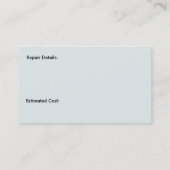 Moderne geavanceerde professionele HVAC Visitekaartje (Achterkant)