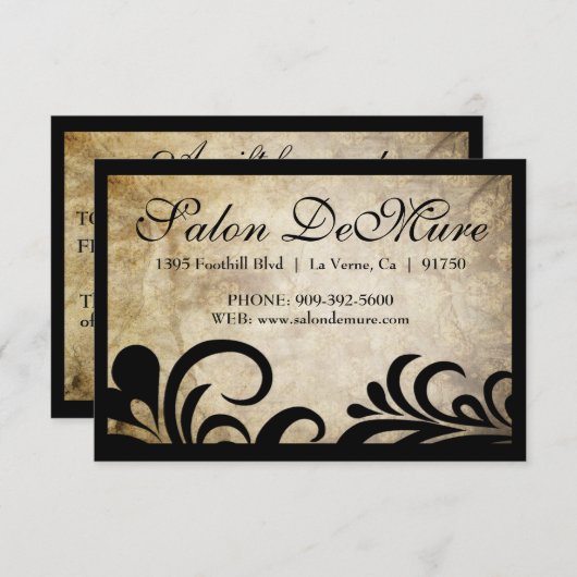 Moderne, geavanceerde Salon Cadeaubonnen (Voorkant / Achterkant)