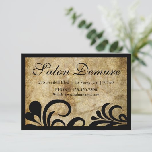 Moderne, geavanceerde Salon Cadeaubonnen (Staand voorkant)