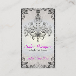 Moderne, geavanceerde Silver Designer Salon Afsprakenkaartje