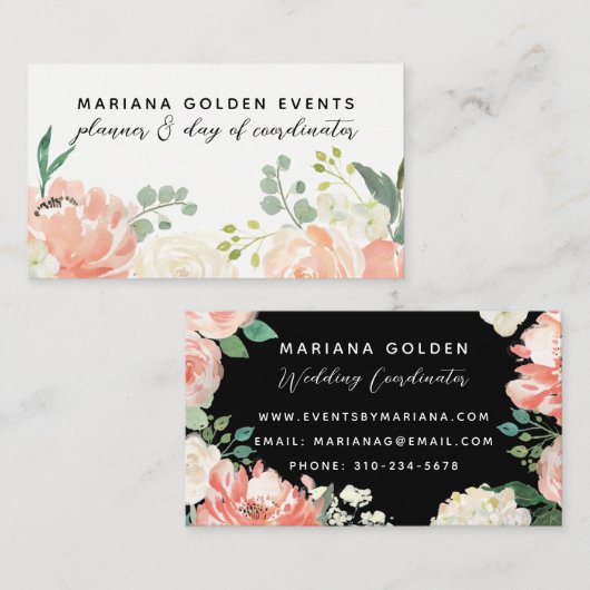 Moderne, geavanceerde Waterverf Visitekaartje (Voorkant / Achterkant)