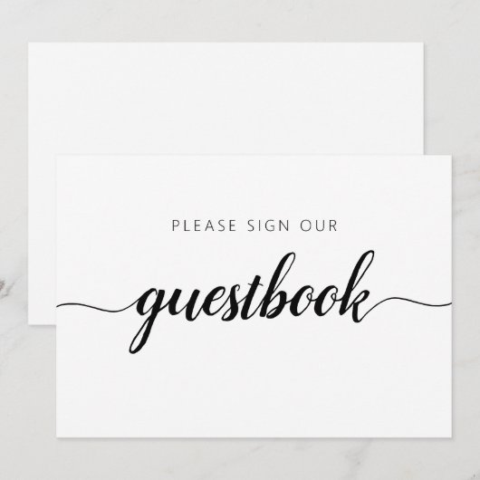 Moderne gebarenteken voor calligrafie (Voorkant / Achterkant)