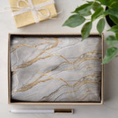 Moderne gebarsten goud marmer tissuepapier (Geschenk)