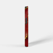 Moderne gebarsten goud rode Stylist iPhone Hoesje (Rechterkant)