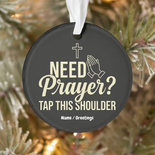 Moderne Gebedsbehoefte? Tik Op Deze Schouder Chris Ornament (Boom)