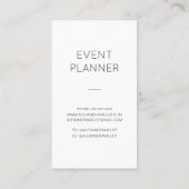 Moderne gebeurtenisplanner minimaliseert tropische visitekaartje (Achterkant)