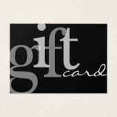 Moderne, gebleten Typografie Black Voeg Logo-kaart Visitekaartje (Voorkant)