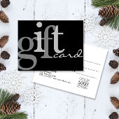 Moderne, gebleten Typografie Black Voeg Logo-kaart Visitekaartje