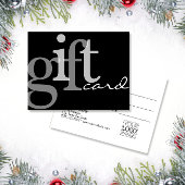 Moderne, gebleten Typografie Black Voeg Logo-kaart Visitekaartje