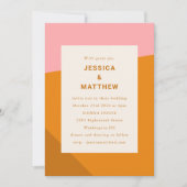 Moderne, gebluste Oranje weduwschap met gebluste g Kaart (Voorkant)