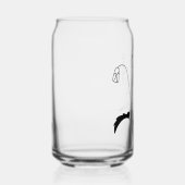 Moderne Geboorte Bloemen Februari Bruidsmeisje Gif Blikvorm Glas (Rechts)