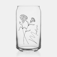 Moderne Geboorte Bloemen Januari Bruidsmeisje Gift