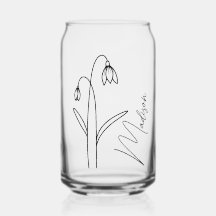 Moderne Geboorte Bloemen Januari Bruidsmeisje Gift