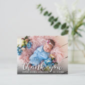 Moderne Geboorteaankondiging Bedankt Briefkaart (Staand voorkant)