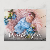 Moderne Geboorteaankondiging Bedankt Briefkaart (Voorkant)