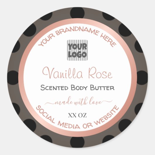 Moderne gebotteerde etiketten voor productverpakki (Voorkant)