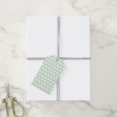 Moderne gebotteerde pasta-groene Labels Cadeaulabel (Met Touw)