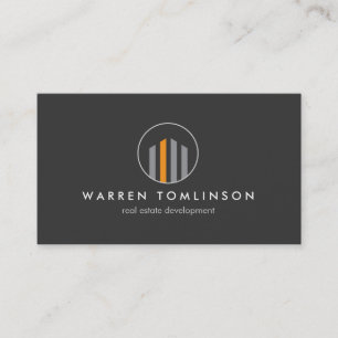 Moderne gebouwen Logo 3 voor onroerend goed, makel Visitekaartje