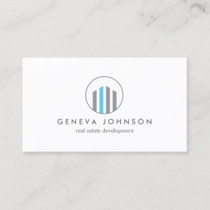 Moderne gebouwen Logo voor onroerend goed, makelaa Visitekaartje