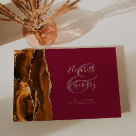 Moderne gebrande Sinaasappels agaat Bourgogne Gastenboek