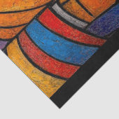 Moderne gebrandschilderde glas Drie Wijzen Tissuepapier (Detail)