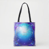 Moderne Gebrandschilderde Vakantietas Tote Bag (Voorkant)