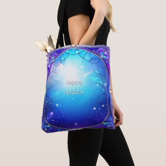 Moderne Gebrandschilderde Vakantietas Tote Bag (Dichtbij)