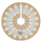 Moderne gebroken witte kant, persoonlijk kerstboom rok (Voorkant)