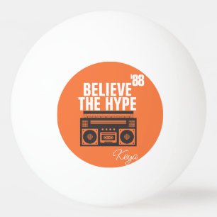 Moderne gebruiken geloven de hype zwart wit pingpongbal
