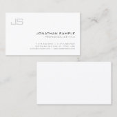 Moderne, gecongrammeerde, stijlvolle, professionel visitekaartje (Voorkant / Achterkant)