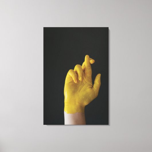 Moderne Gedempte Saliegroen Geometrische Abstracte Canvas Afdruk (Voorkant)