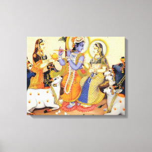 Moderne Gedempte Saliegroen Geometrische Abstracte Canvas Afdruk