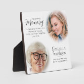 Moderne gedenkplaats Voor & Na Foto Fotoplaat (Voorkant)