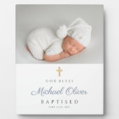 Moderne gedoopte foto aandenken fotoplaat (Voorkant)