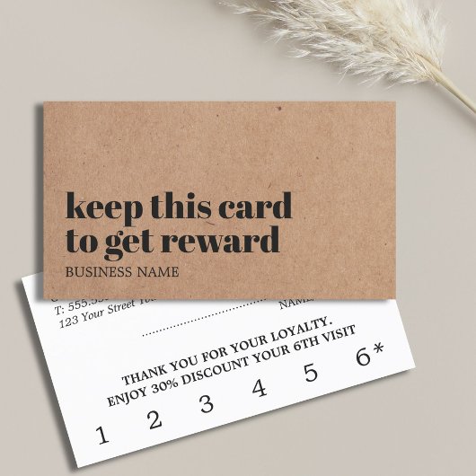 Moderne Gedrukte Kraft Zwart Wit Beauty Bold Salon Klantenkaartje