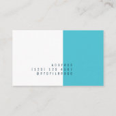 Moderne, gedurfde abstracte kunststijl moderne visitekaartje (Achterkant)