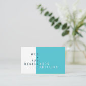 Moderne, gedurfde abstracte kunststijl moderne visitekaartje (Staand voorkant)