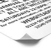 Moderne gedurfde, Christelijke bijbelklas adverten Poster (Hoek)