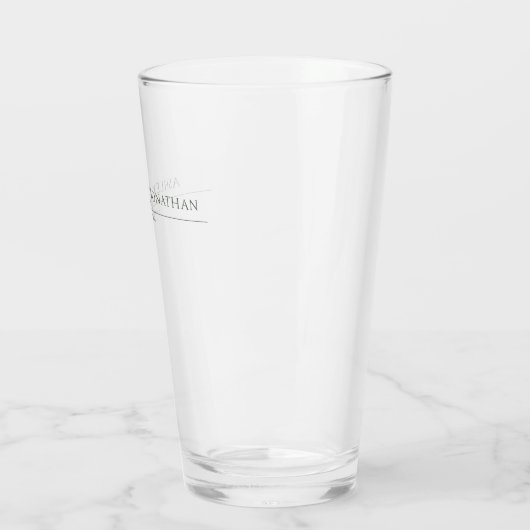 Moderne gedurfde en minimalistische bruiloft glas (Links)